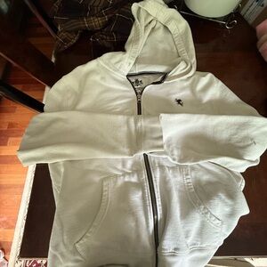Express White Fleece-Lined Hoodie